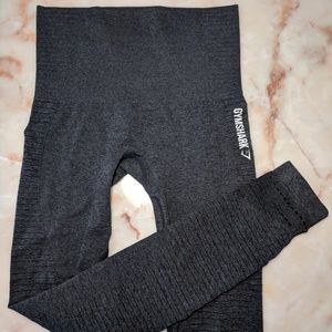 Gymshark seamless leggings black marl sz. XS